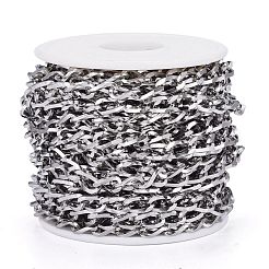 Tarnish Resistant 304 Stainless Steel Curb Chains&nbsp;CHS-P010-02P