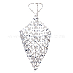 Iron & Clear Acrylic Chest Bikini Body Chains for Sexy Women&nbsp;AJEW-WH0348-730