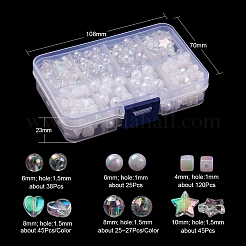 Eco-Friendly Transparent & Opaque Poly Styrene Acrylic Beads Set&nbsp;DIY-YW0005-04