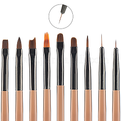 9Pcs 9 Styles Nail Art Brush Pens&nbsp;MRMJ-CP0001-47