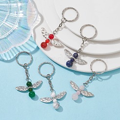 Angel Alloy with Gemstomes Pendants Keychain&nbsp;KEYC-JKC00572