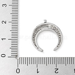 Brass Micro Pave Cubic Zirconia Pendants&nbsp;KK-C086-06P