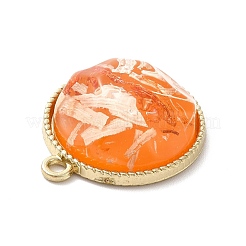 Resin Shell Pendants&nbsp;RESI-D054-02LG-04