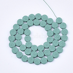 Spray Painted Non-magnetic Synthetic Hematite Beads Strands&nbsp;G-T124-33A