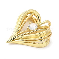 Brass Micro Pave Cubic Zirconia Pendants&nbsp;KK-S511-05B-G