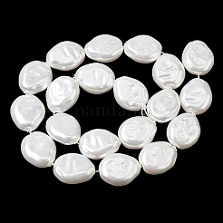 Electroplate Opaque Glass Imitation Pearl Beads Strands&nbsp;EGLA-H113-02