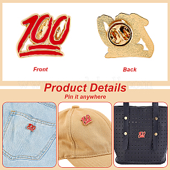 24Pcs Alloy Brooches&nbsp;AJEW-FG0004-20
