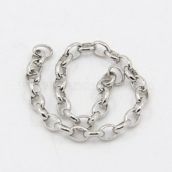 Tarnish Resistant 304 Stainless Steel Rolo Chains&nbsp;CHS-K002-01C