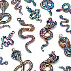 16Pcs 8 Style Rainbow Color Alloy Pendants&nbsp;FIND-LS0001-17MC