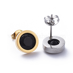 304 Stainless Steel Stud Earrings&nbsp;STAS-D0001-06B