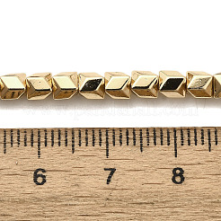 Electroplated Synthetic Non-magnetic Hematite Beads Strands&nbsp;G-L613-J01-01