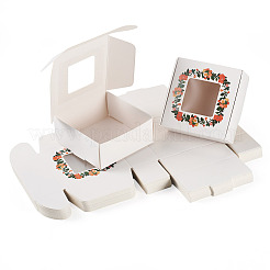 White Cardstock Flower Printed Paper Packaging Mailer Boxes&nbsp;CON-TAC0022-01