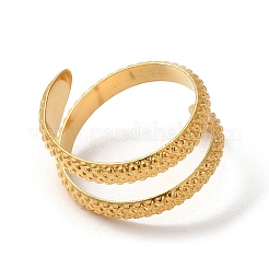 304 Stainless Steel Cuff Rings for Women&nbsp;RJEW-G291-02G