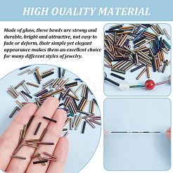 623Pcs 7 Style Glass Bugle Beads&nbsp;SEED-PH0002-12