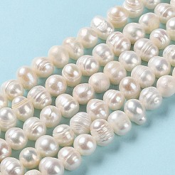Natural Cultured Freshwater Pearl Beads Strands&nbsp;PEAR-E018-53