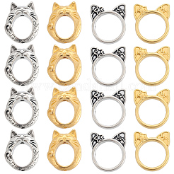 80Pcs 4 Styles Alloy Bead Frame&nbsp;FIND-SC0017-77