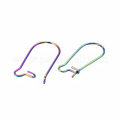 304 Stainless Steel Hoop Earrings Findings Kidney Ear Wires&nbsp;LS-X-STAS-N098-006