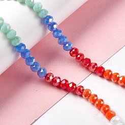Imitation Jade Opaque Solid Color Glass Beads Strands&nbsp;GLAA-L044-A03