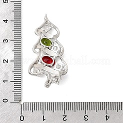 Brass Micro Pave Cubic Zirconia Pendants&nbsp;KK-L258-01P-A01