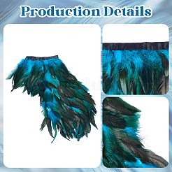 Gothic Style Natural Feather Cape&nbsp;AJEW-WH20067-017A