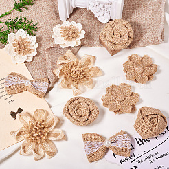 12Pcs 6 Styles Jute Ornament Accessories&nbsp;DIY-TA0011-98