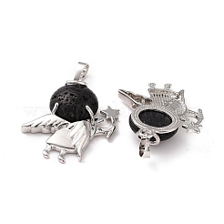 Natural Lava Rock Pendants&nbsp;G-F573-A19