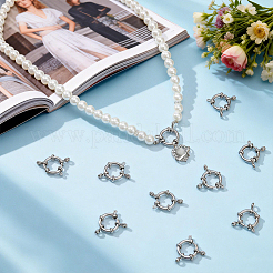 20Pcs 304 Stainless Steel Spring Ring Clasps&nbsp;STAS-GA0002-34