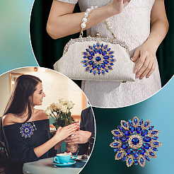 1Pc Flower Glass Rhinestone Cabochons Ornamenets Accessories&nbsp;FIND-FG0004-33B