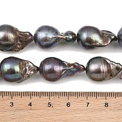 Dyed Natural Baroque Keshi Pearl Beads Strands&nbsp;PA-CBAFEE8-14