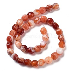 Natural Banded Agate Beads Strands&nbsp;G-G172-02A