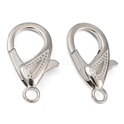 Zinc Alloy Lobster Claw Clasps&nbsp;PALLOY-D008-P