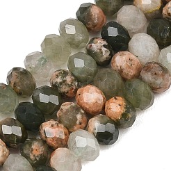 Natural Green Opal Beads Strands&nbsp;G-C259-A51-5x8mm