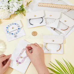 6Pcs PU Leather Jewelry Storage Bags with Iron Button&nbsp;ABAG-CL0001-22A