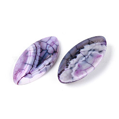 Dyed Natural Crackle Agate Cabochons&nbsp;G-T144-78C