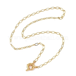 Brass Figaro Chain Necklaces with 304 Stainless Steel Spring Ring Clasps&nbsp;NJEW-JN06142