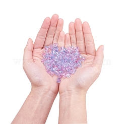 Two Tone Transparent Spray Painted Acrylic Bead&nbsp;X-ACRP-T005-26