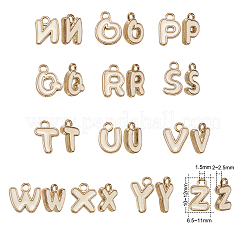 Golden Plated Alloy Enamel Charms&nbsp;ENAM-CJ0001-18A