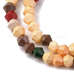 Baking Paint Glass Beads Strands&nbsp;LAMP-R020-02C