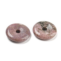 Natural Rhodonite China Safety Buckle Pendants&nbsp;LS-G-B052-01