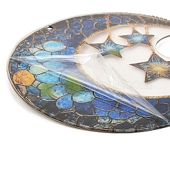 Stained Acrylic & Iron Suncatchers&nbsp;HJEW-F022-01E