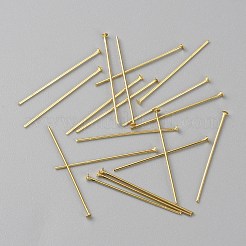 Brass Flat Head Pins&nbsp;KK-TAC0012-14