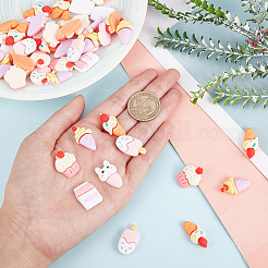 50Pcs Opaque Resin Decoden Cabochons&nbsp;CRES-SC0002-46
