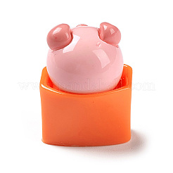Opaque Resin Cute Pig Imitation Food Decoden Cabochons&nbsp;CRES-M016-01B