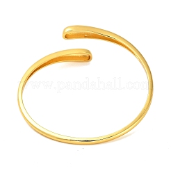 Brass Open Cuff Bangles for Women&nbsp;BJEW-M312-09G