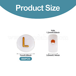 500Pcs Plating Acrylic Beads&nbsp;PACR-TADJ0001-01L