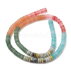 Cherry Quartz Glass & Natural Flower Amazonite & Dyed White Jade Beads Strands&nbsp;G-H333-02E