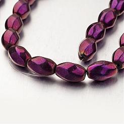 Electroplate Non-magnetic Synthetic Hematite Beads Strands&nbsp;G-F300-12
