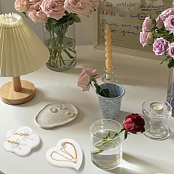3Pcs 3 Style Resin Jewelry Storage Plate&nbsp;AJEW-FG0002-42