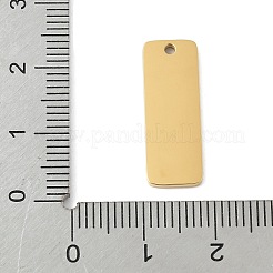 304 Stainless Steel Mirror Polished Finish Stamping Blank Tag Pendants&nbsp;STAS-D365-04G