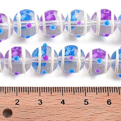 Glass with Enamel Beads Strands&nbsp;GLAA-M047-01G